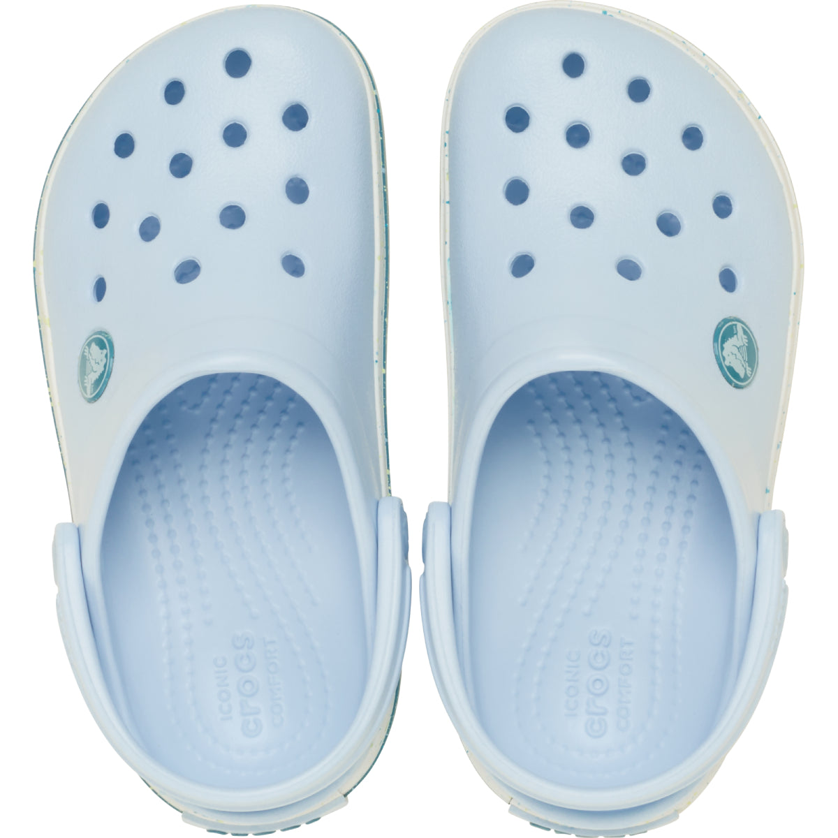 Crocband Speckled Band Clog T - Mavi Buzlu