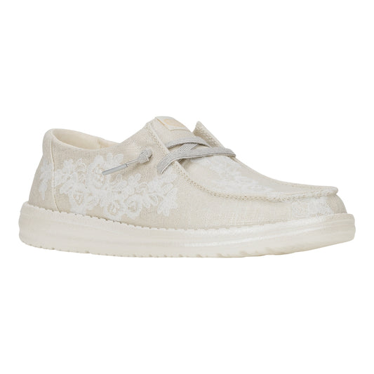 Wendy Floral Lace - Egret