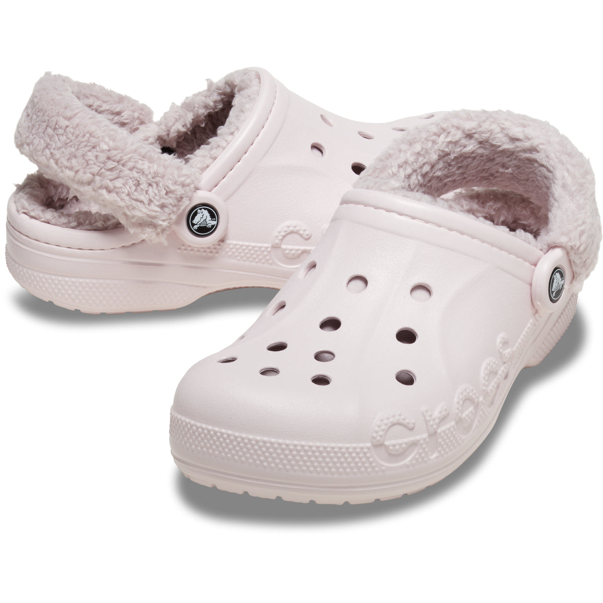 Baya Lined Fuzz Strap Clog - Barely Pink