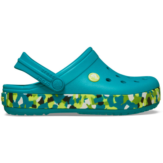 Crocband Glow Confetti BandCgK - Turbo Teal/Multi