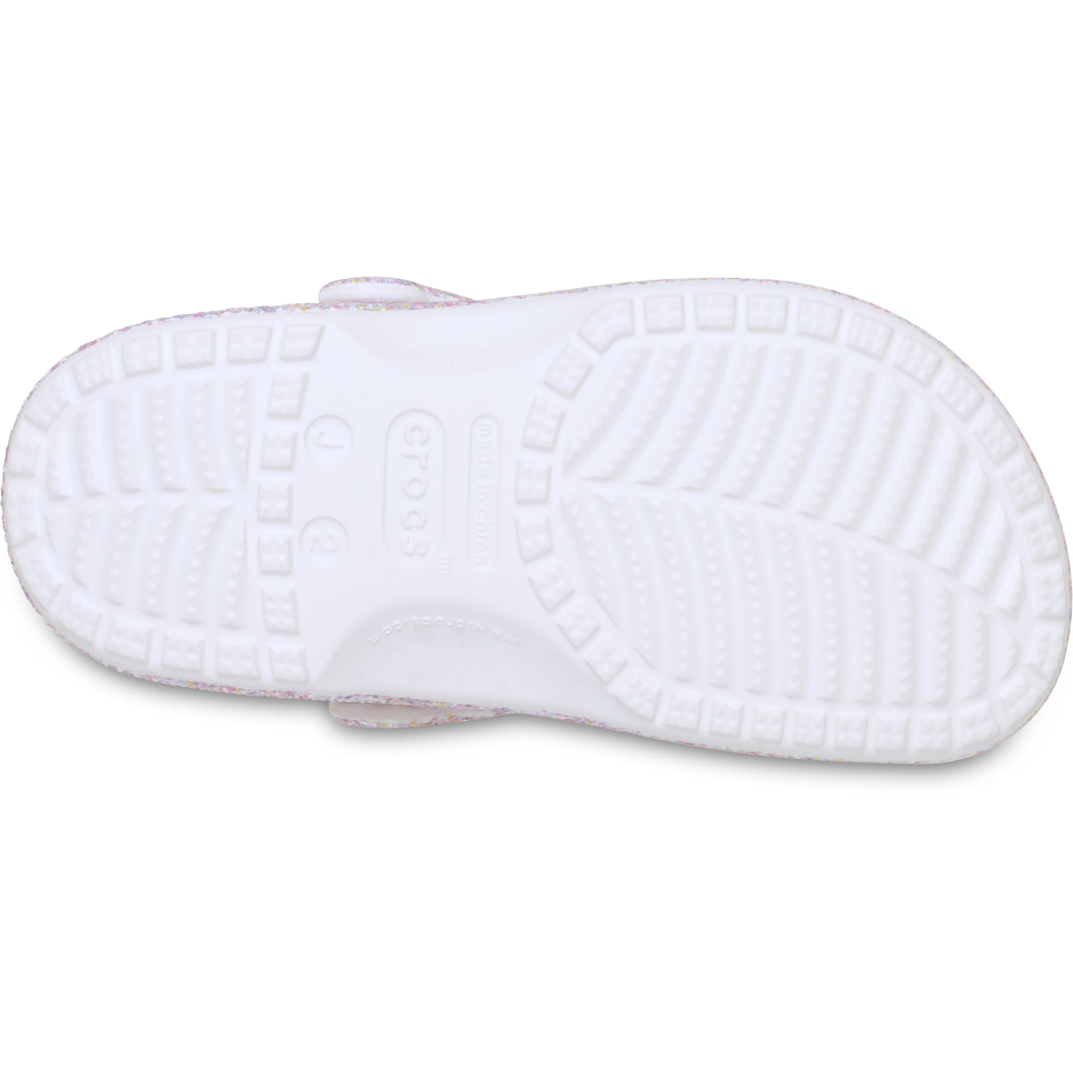 Classic Fantasy Glitter Clog K - Beyaz