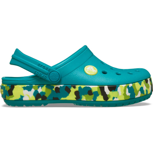 Crocband Glow Confetti BandCgT - Turbo Teal/Multi