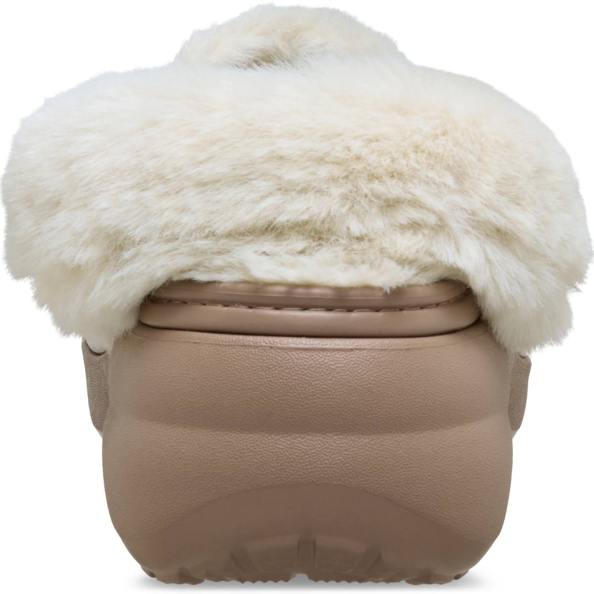 Classic Platform Fuzz Lined Clog - Latte
