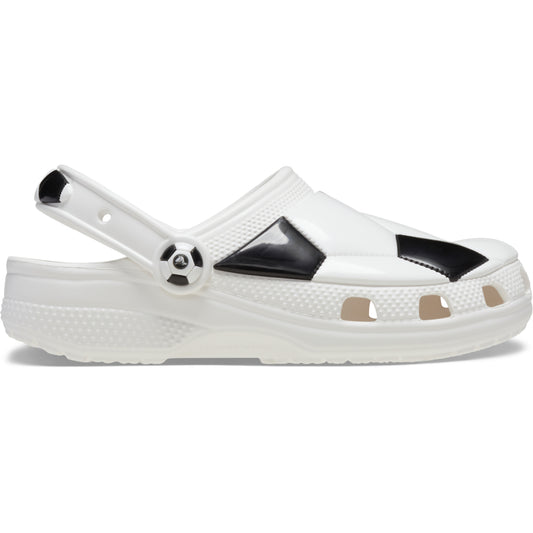 Classic Soccer Ball Clog K - White/Black