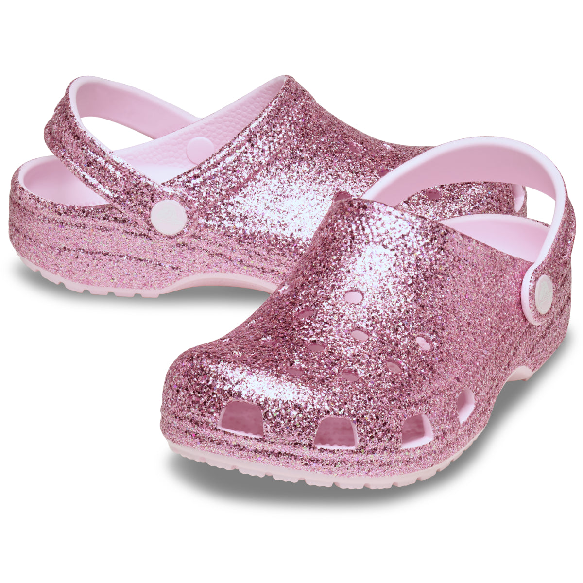Classic Chunky Glitter Clog K - Pembe Süt