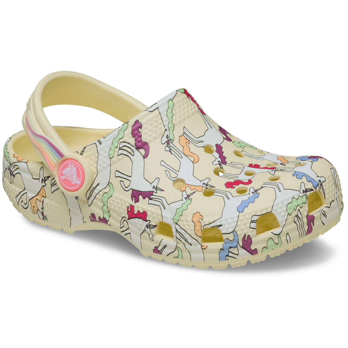 Classic Unicorn Graphic Clog T - Yellow Light