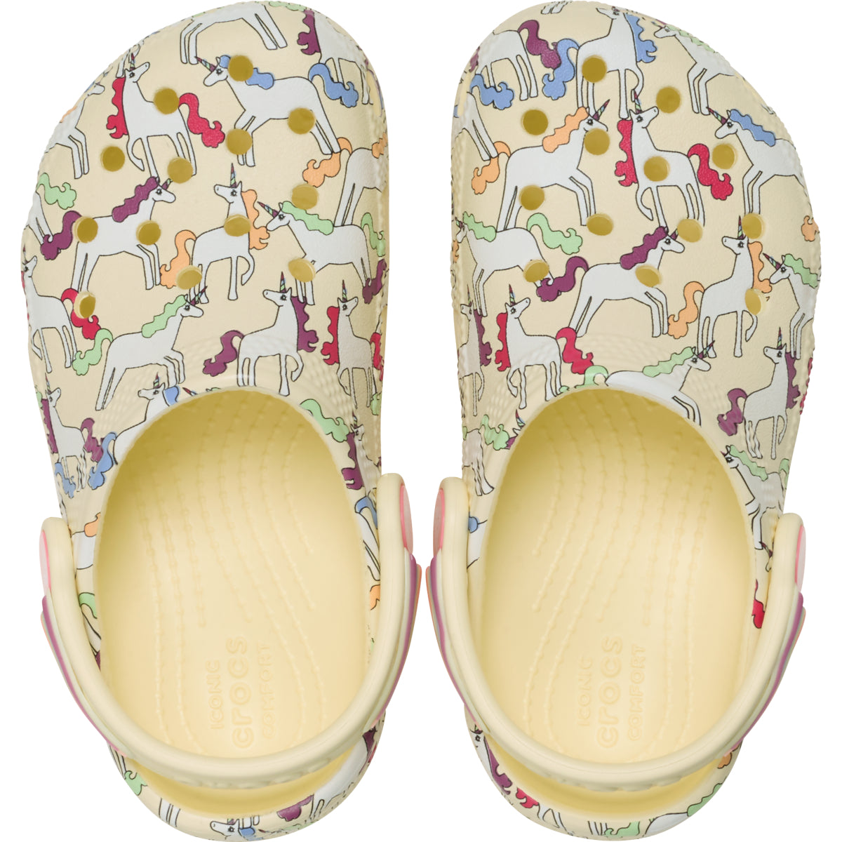 Classic Unicorn Graphic Clog T - Yellow Light