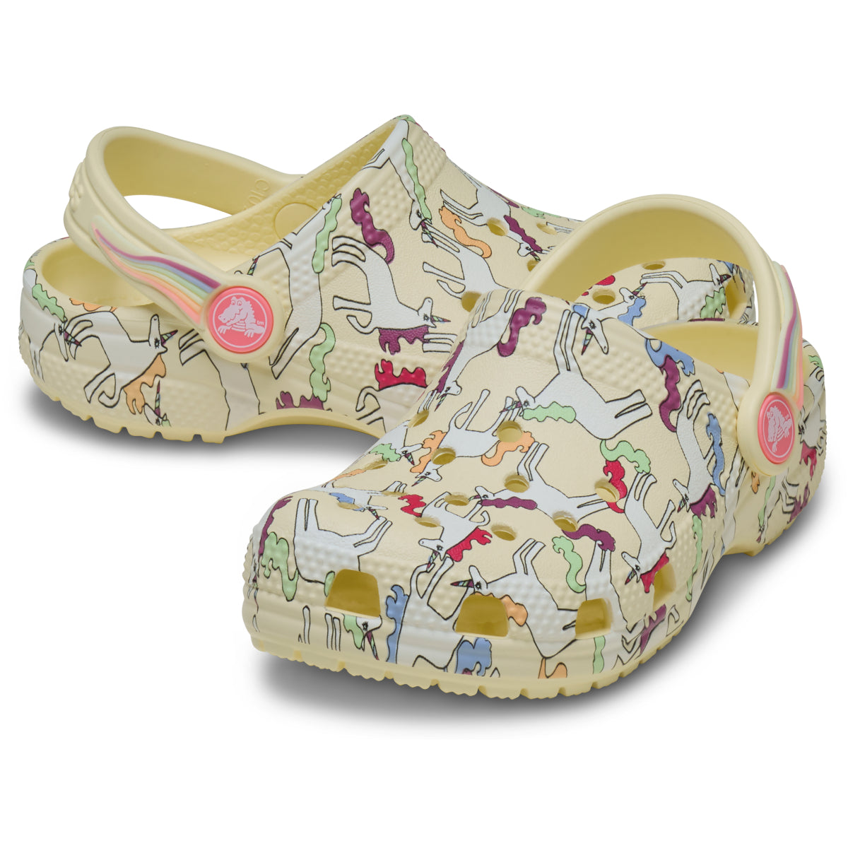 Classic Unicorn Graphic Clog T - Yellow Light
