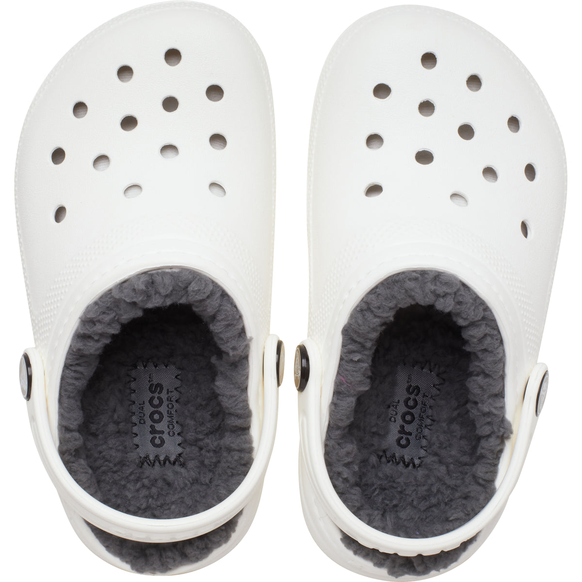 Classic Lined Clog T - White/Grey