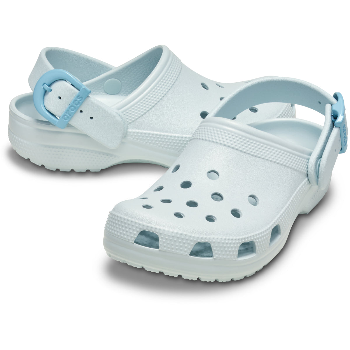 Classic Enamel Buckle Clog - Vapor Ice