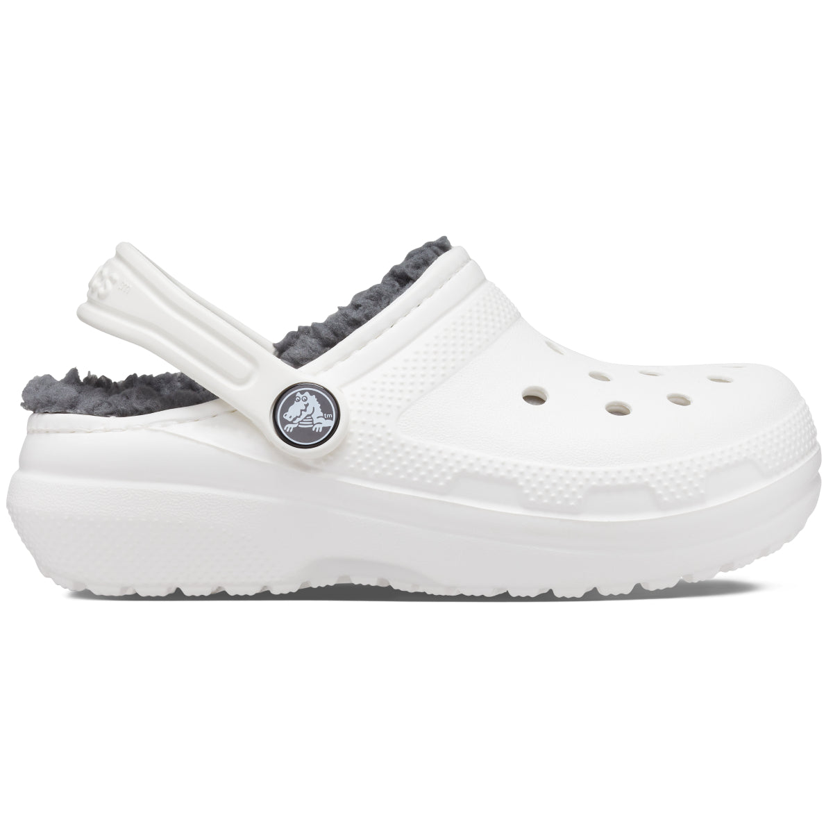Classic Lined Clog T - White/Grey