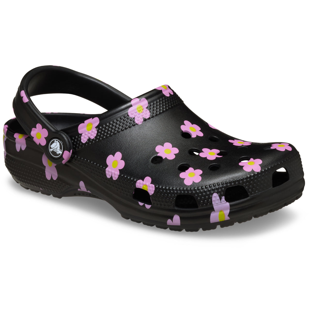 Classic Flower Clog - Siyah