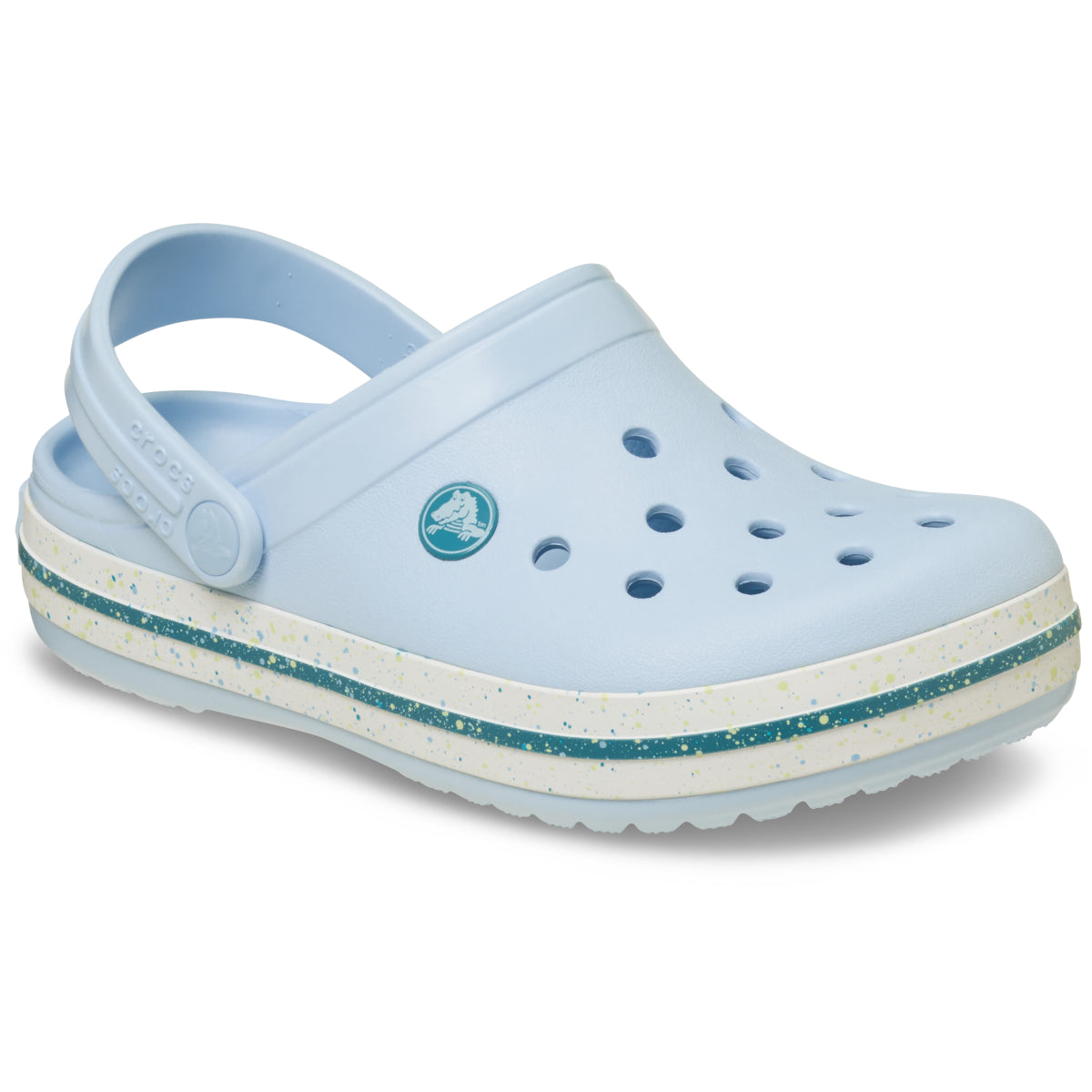 Crocband Speckled Band Clog T - Mavi Buzlu