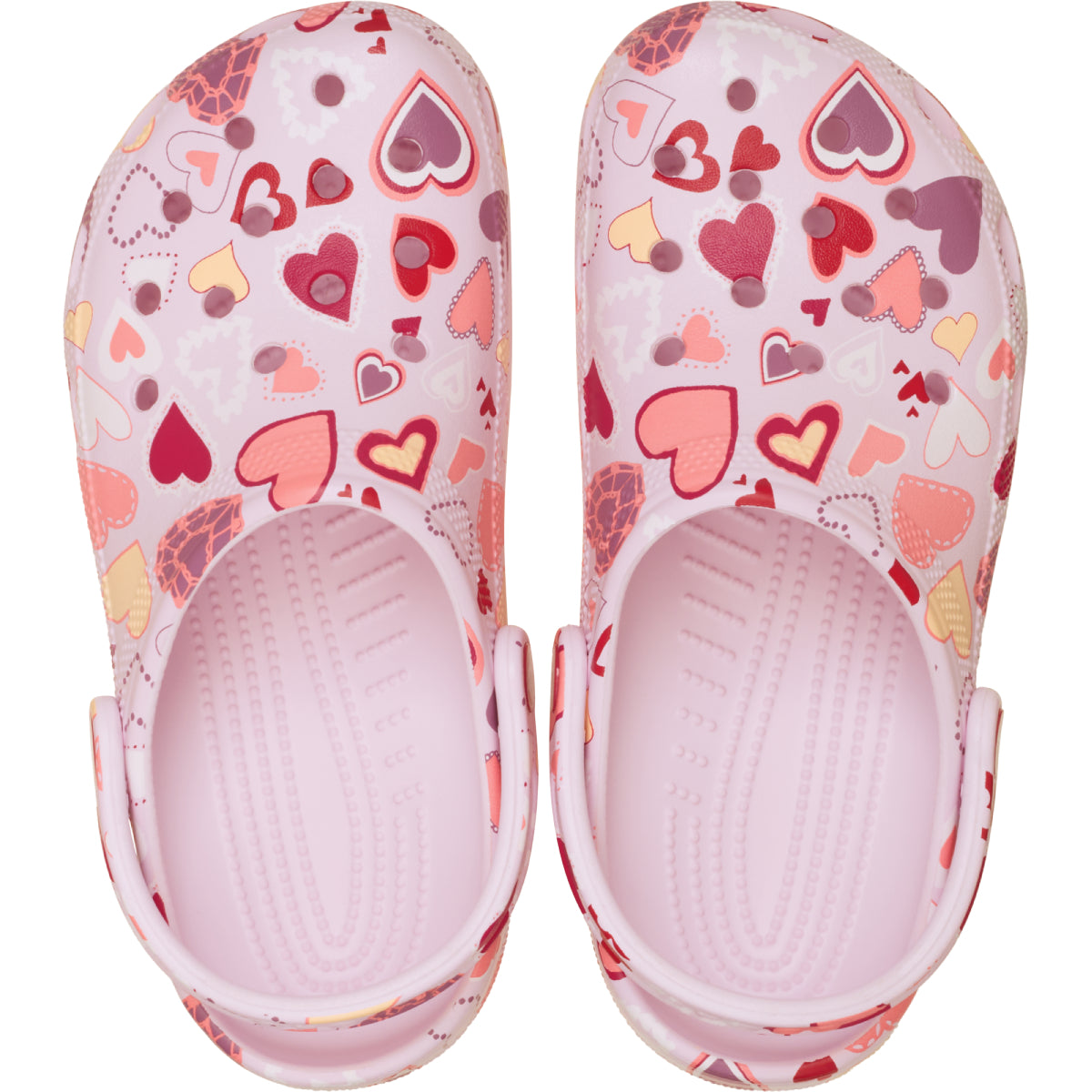 Classic VDay Clog K - Pink Milk/Hearts