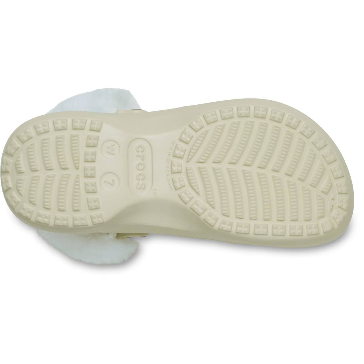 Classic Platform Fuzz Lined Clog - Bone