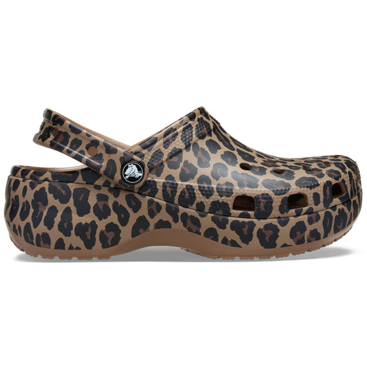 Cls Platform Animal Clog - Sepia/Leopard