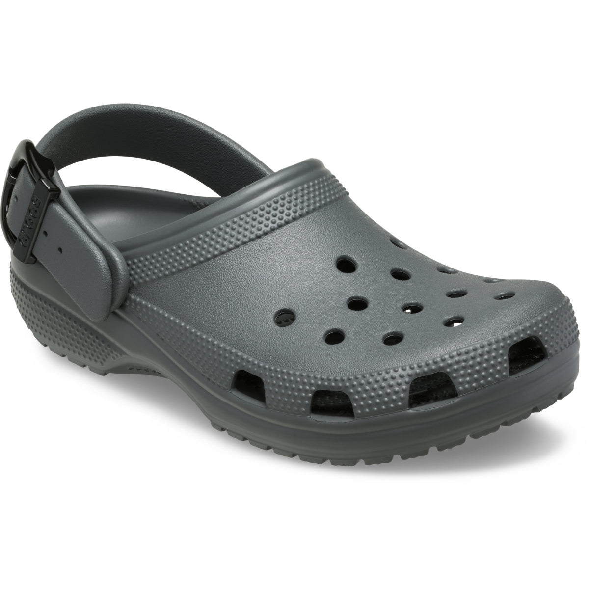 Classic Enamel Buckle Clog - Carbon