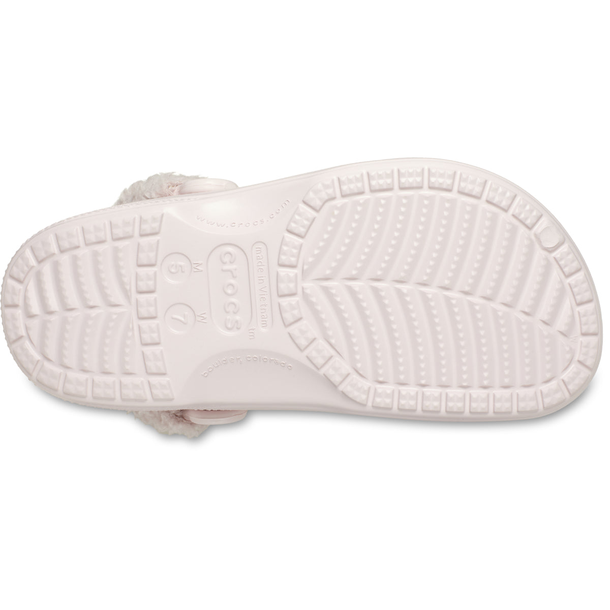 Baya Lined Fuzz Strap Clog - Barely Pink