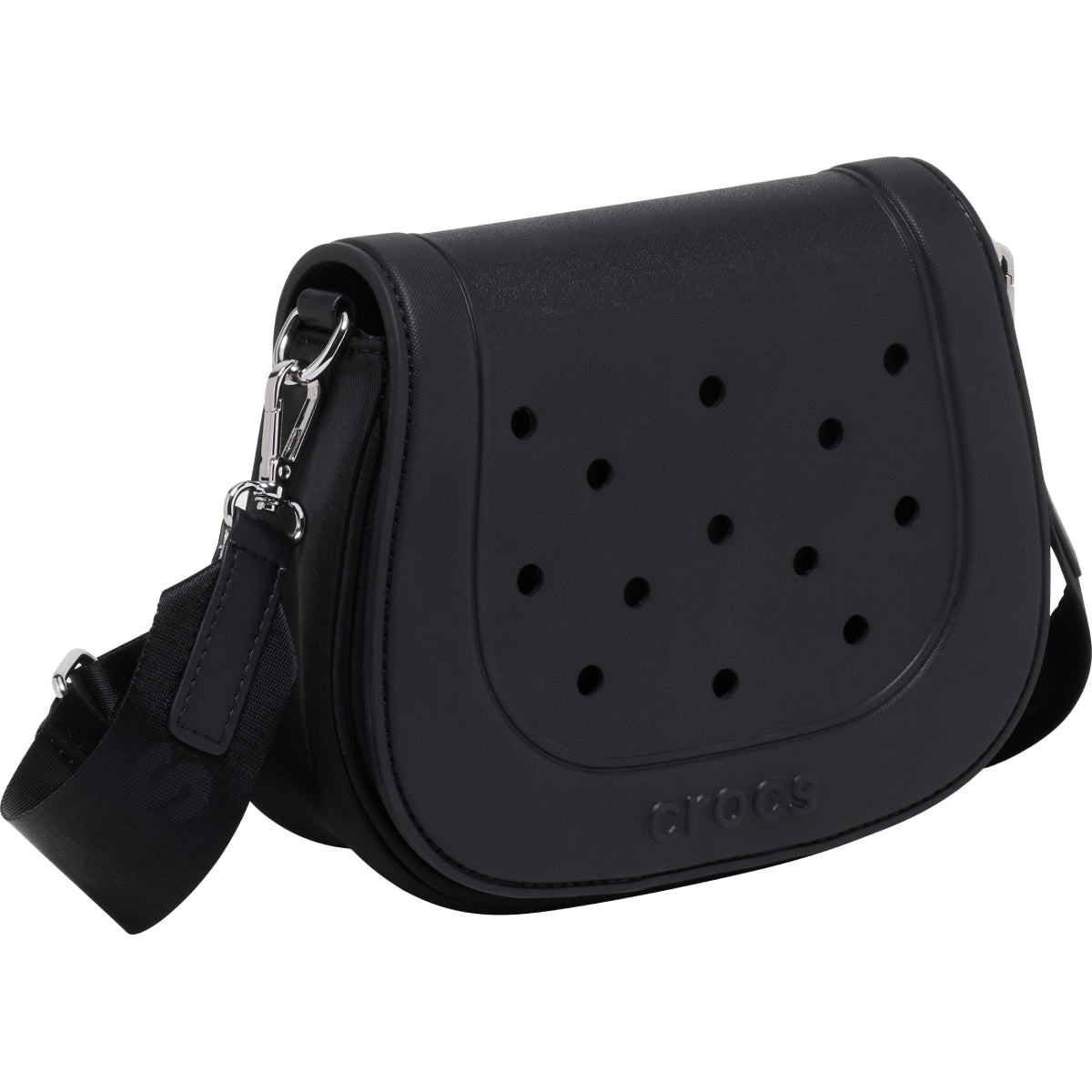 CROSSBODY WITH EVA FRONT FLAP - BLACK