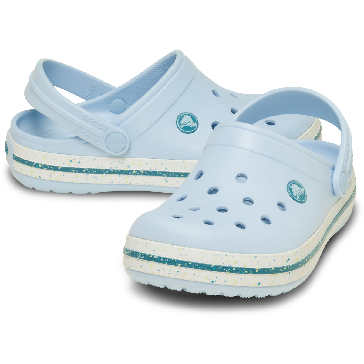 Crocband Speckled Band Clog T - Mavi Buzlu