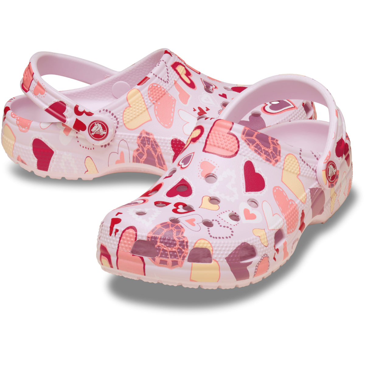 Classic VDay Clog K - Pink Milk/Hearts