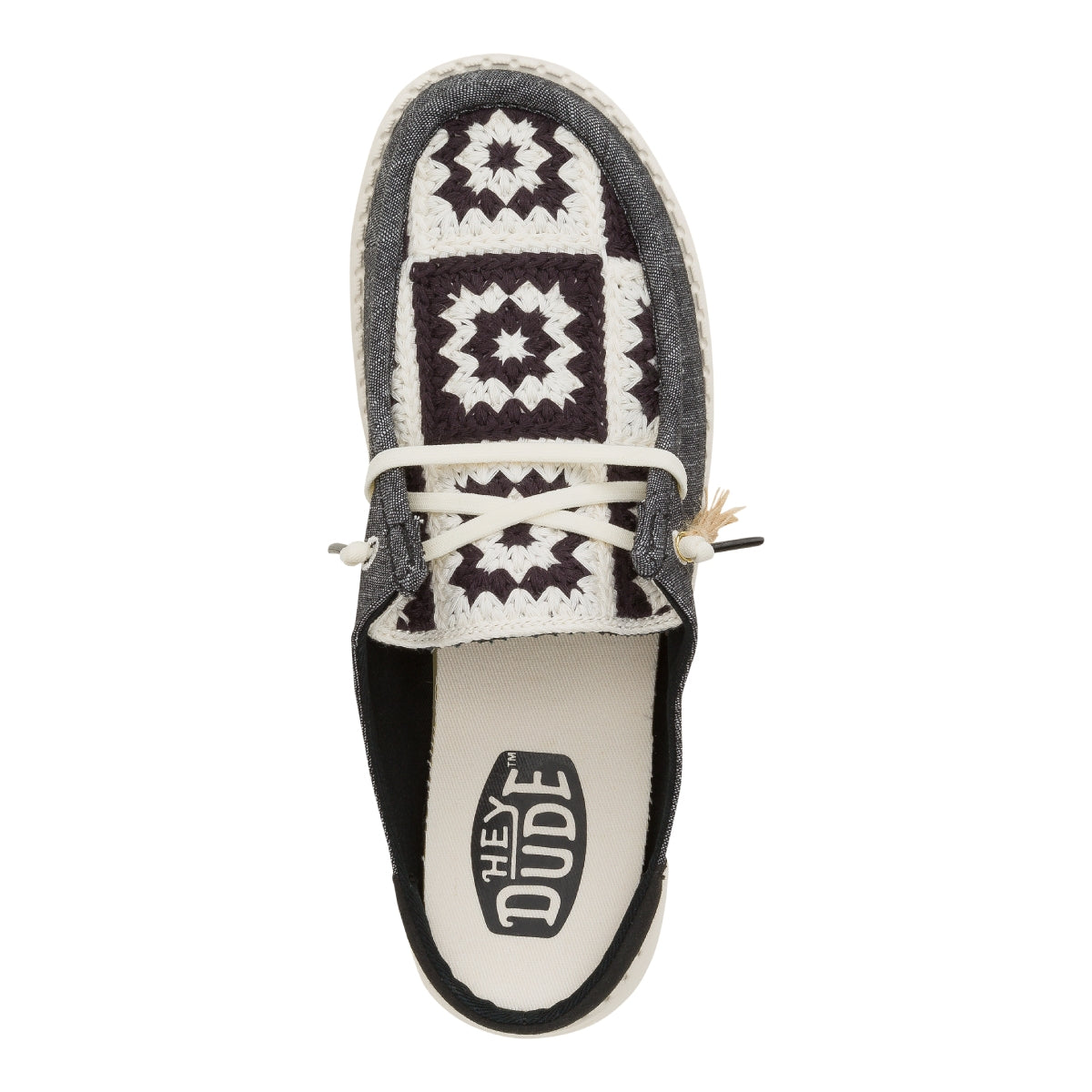 Wendy Slip Cottage Crochet - Black/Multi