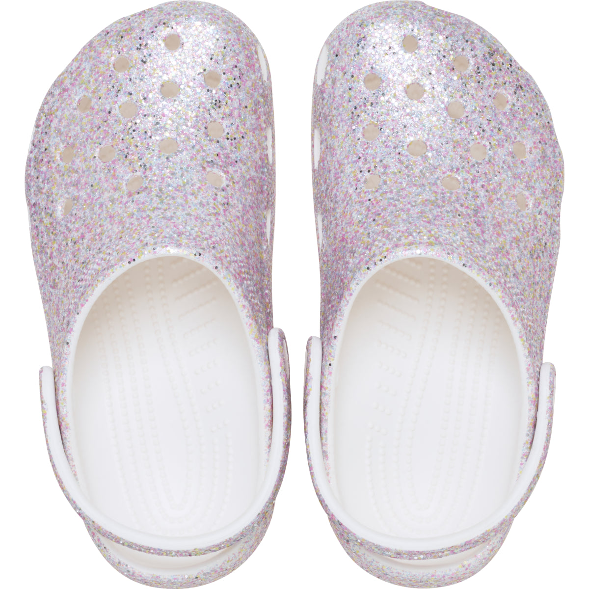 Classic Fantasy Glitter Clog K - Beyaz