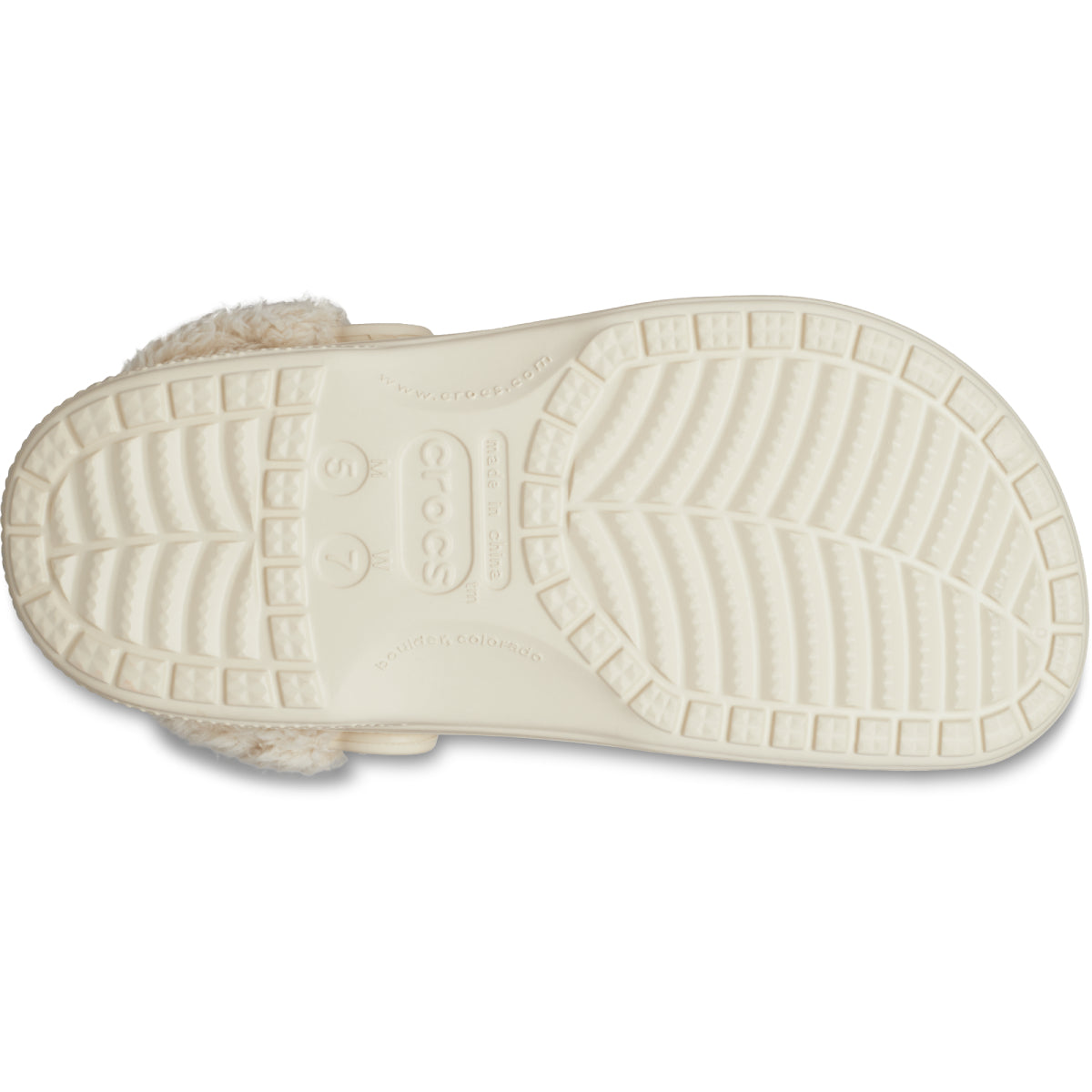 Baya Lined Fuzz Strap Clog - Winter White