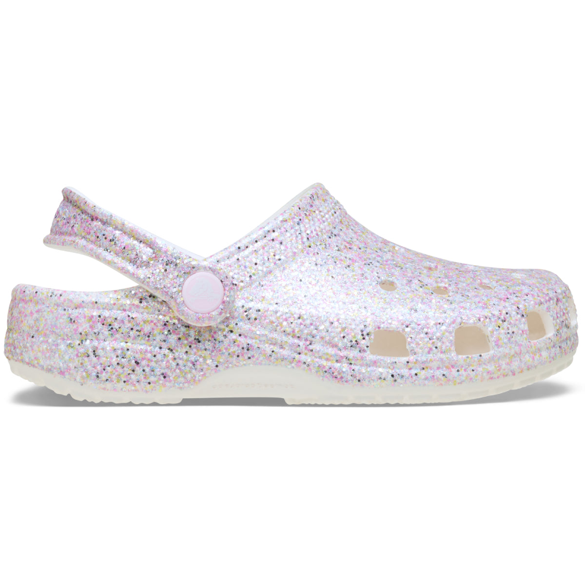 Classic Fantasy Glitter Clog K - Beyaz