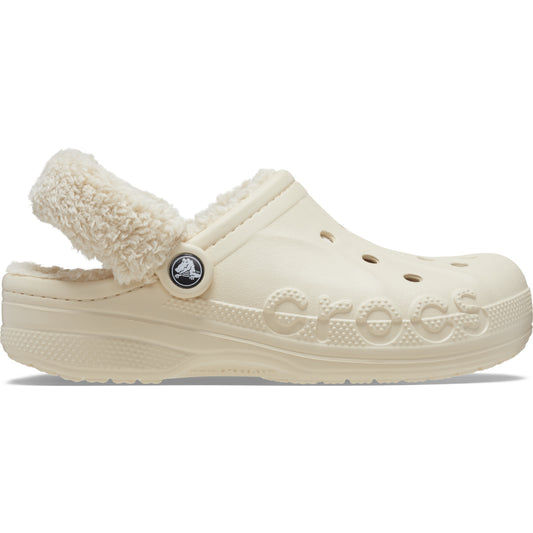 Baya Lined Fuzz Strap Clog - Winter White