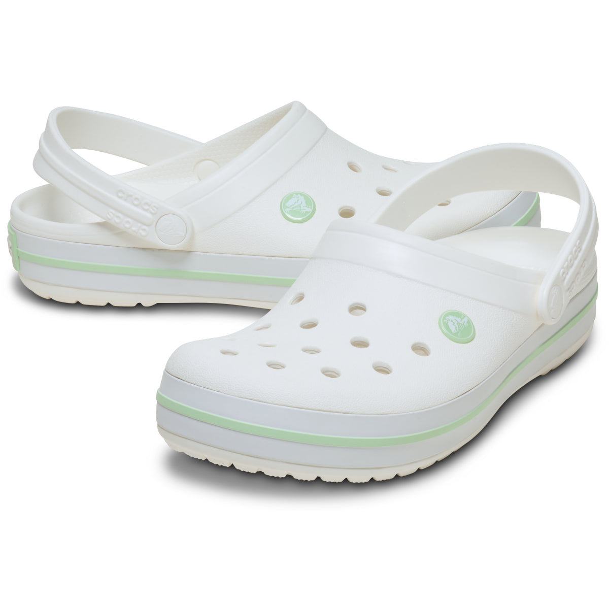 Crocband - White/Serene Green