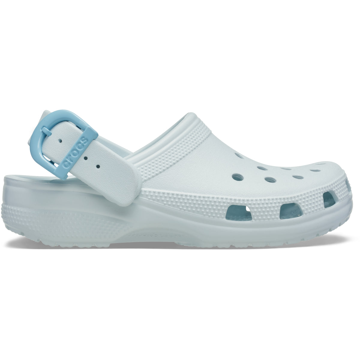Classic Enamel Buckle Clog - Vapor Ice