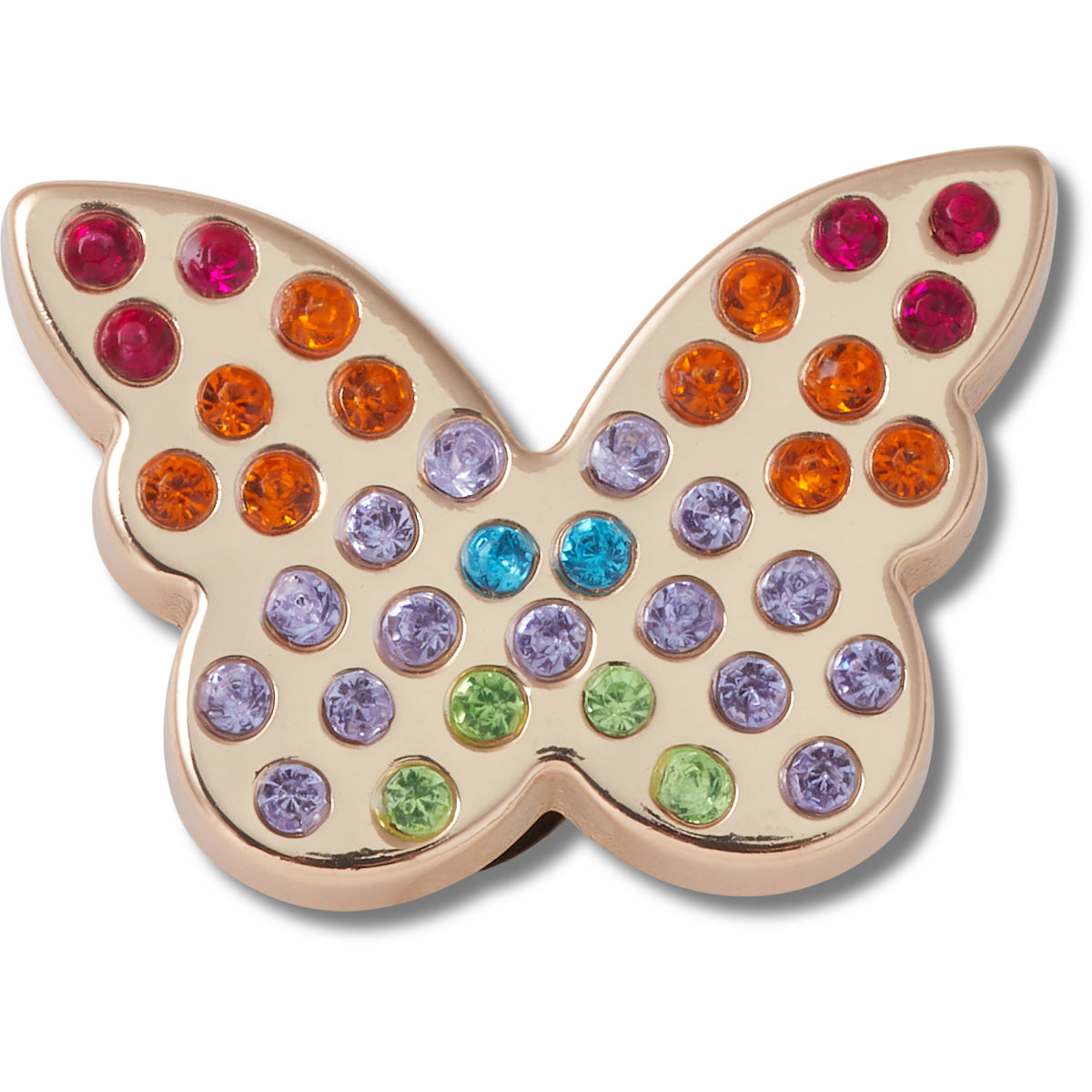 Gold Rainbow Encrstd Butterfly - UNIQUE