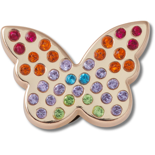 Gold Rainbow Encrstd Butterfly - UNIQUE