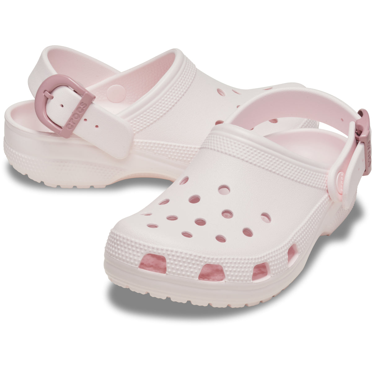 Classic Enamel Buckle Clog - Bubble Ice