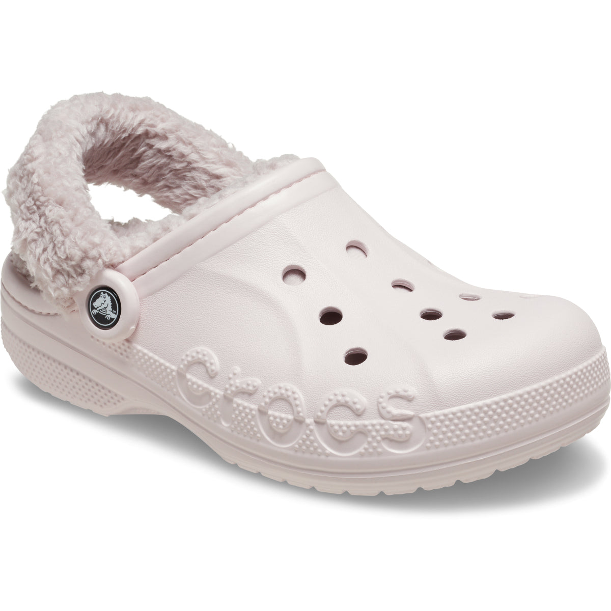 Baya Lined Fuzz Strap Clog - Barely Pink