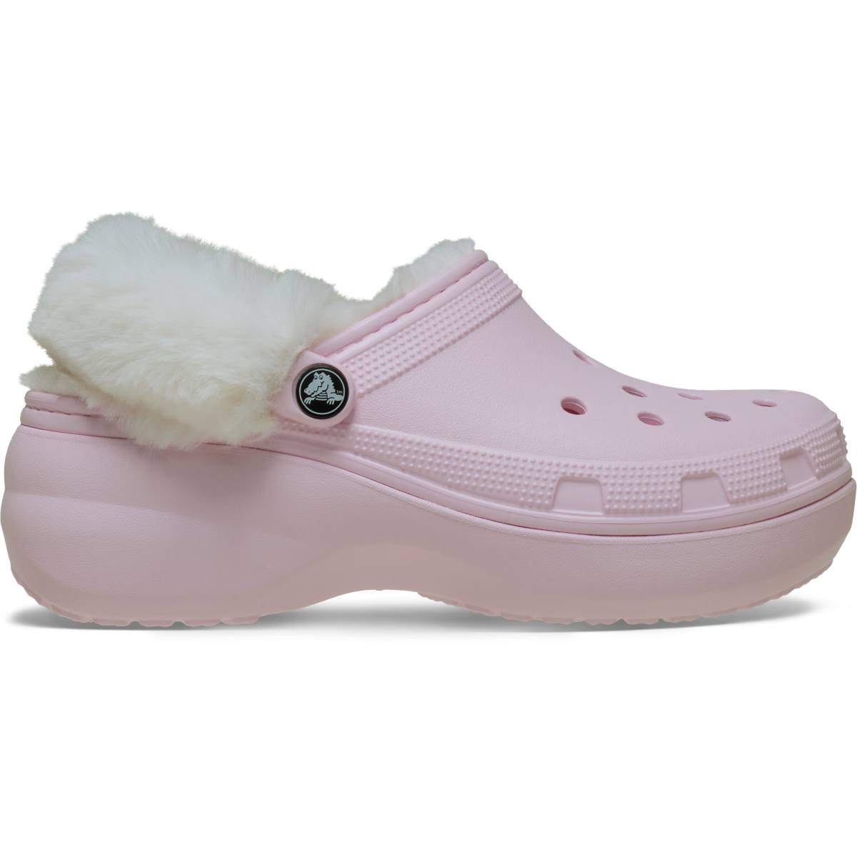 Classic Platform Fuzz Lined Clog - Pink Milk