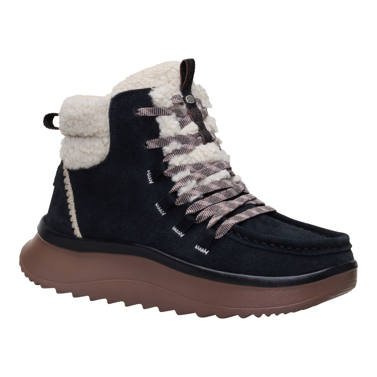 Wendy Peak Apres Suede CozStit - Black/Tan
