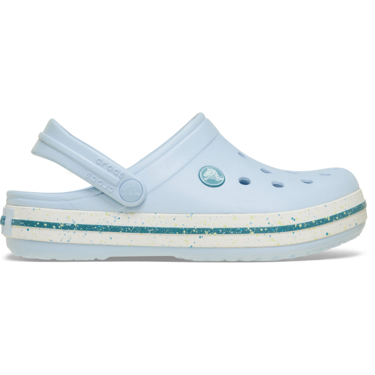 Crocband Speckled Band Clog T - Mavi Buzlu