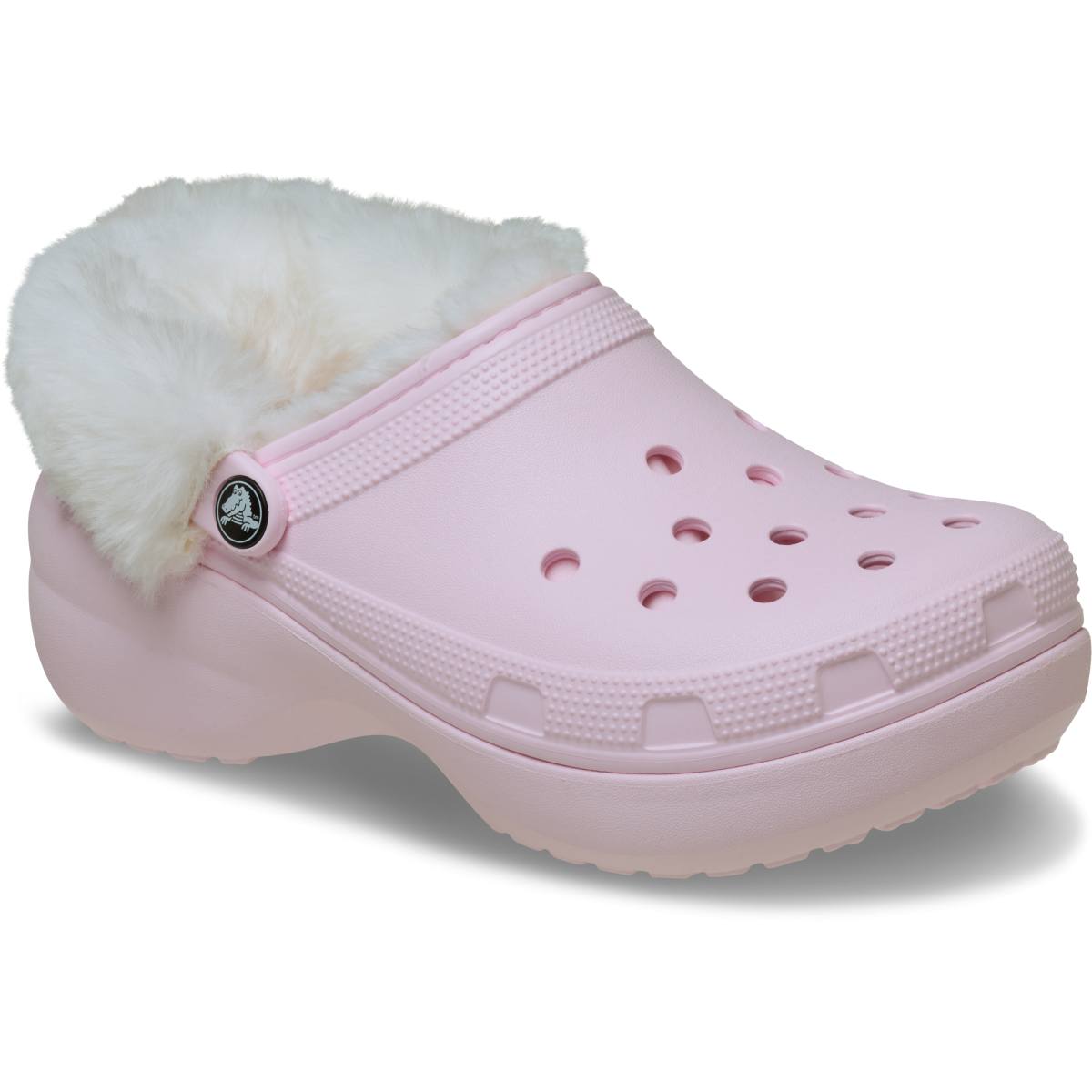Classic Platform Fuzz Lined Clog - Pink Milk
