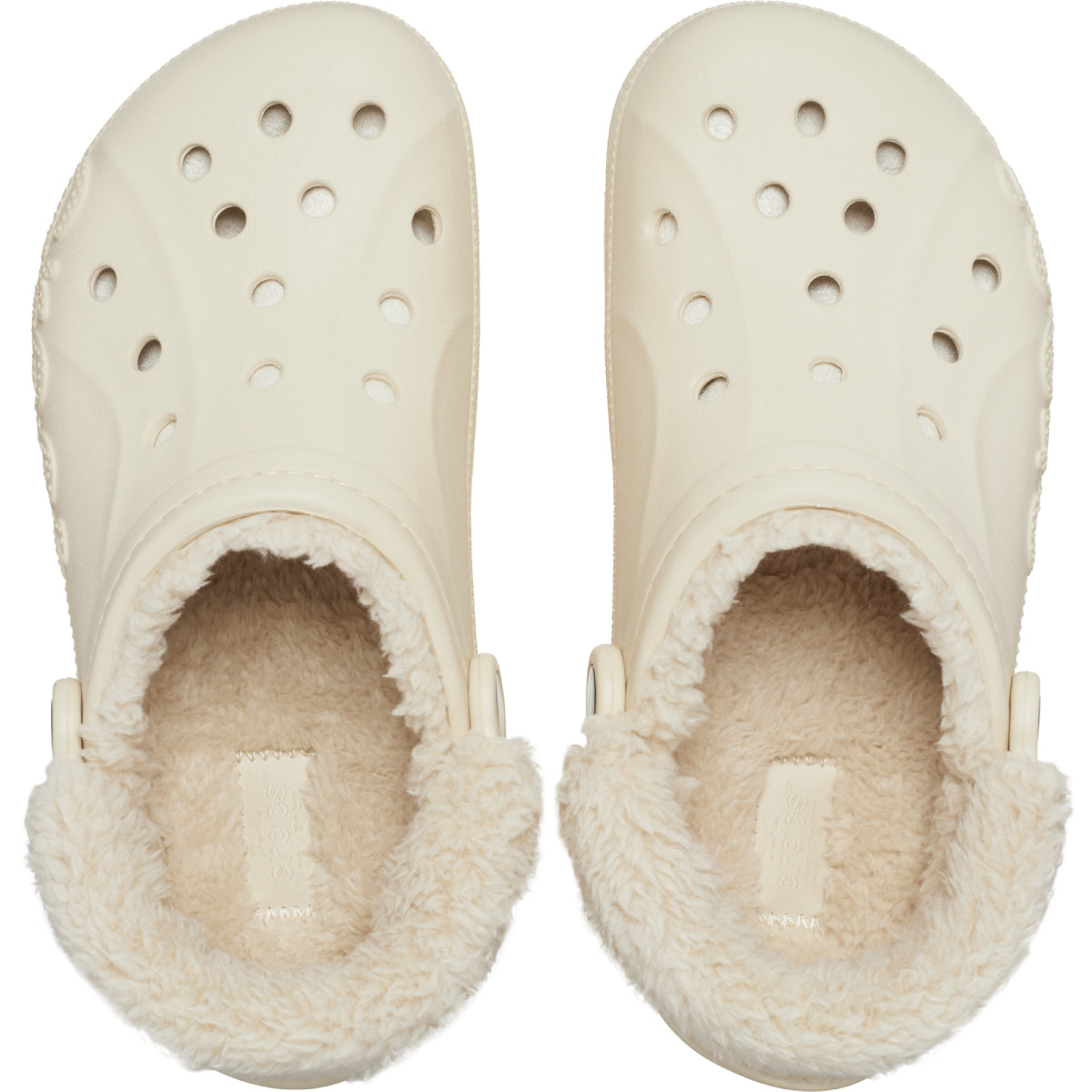 Baya Lined Fuzz Strap Clog - Winter White