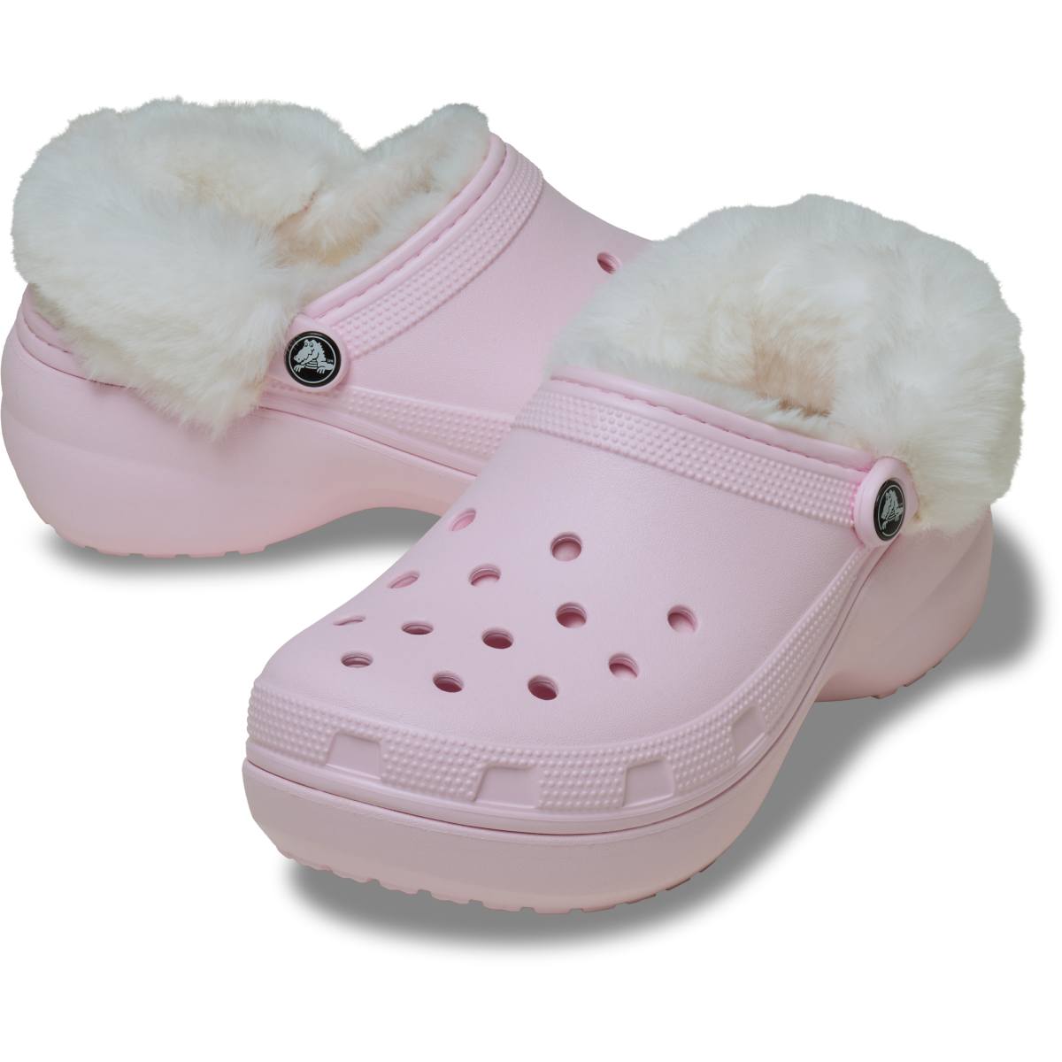 Classic Platform Fuzz Lined Clog - Pink Milk