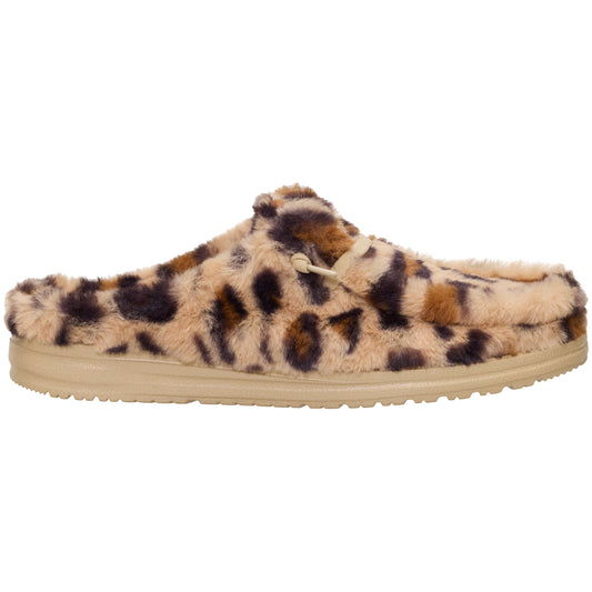 Wendy Slipper Leo Fur - Tan/Multi
