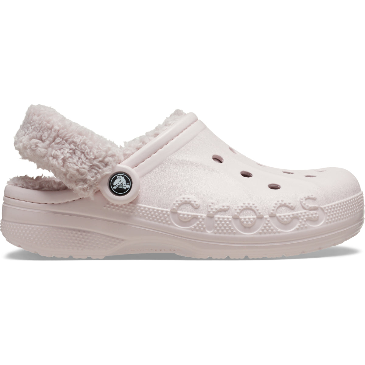 Baya Lined Fuzz Strap Clog - Barely Pink