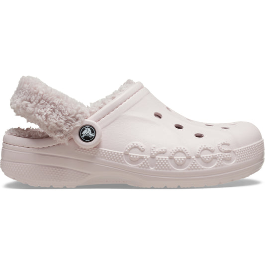 Baya Lined Fuzz Strap Clog - Barely Pink