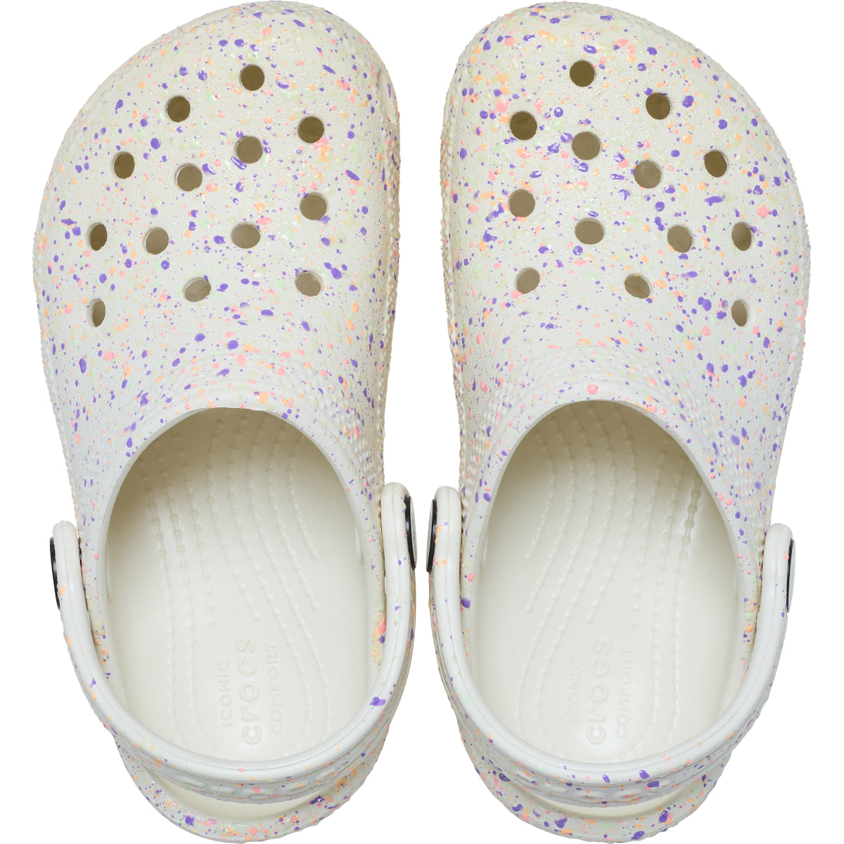 Classic Glow Paint SplatterCgT - Summit White/Multi