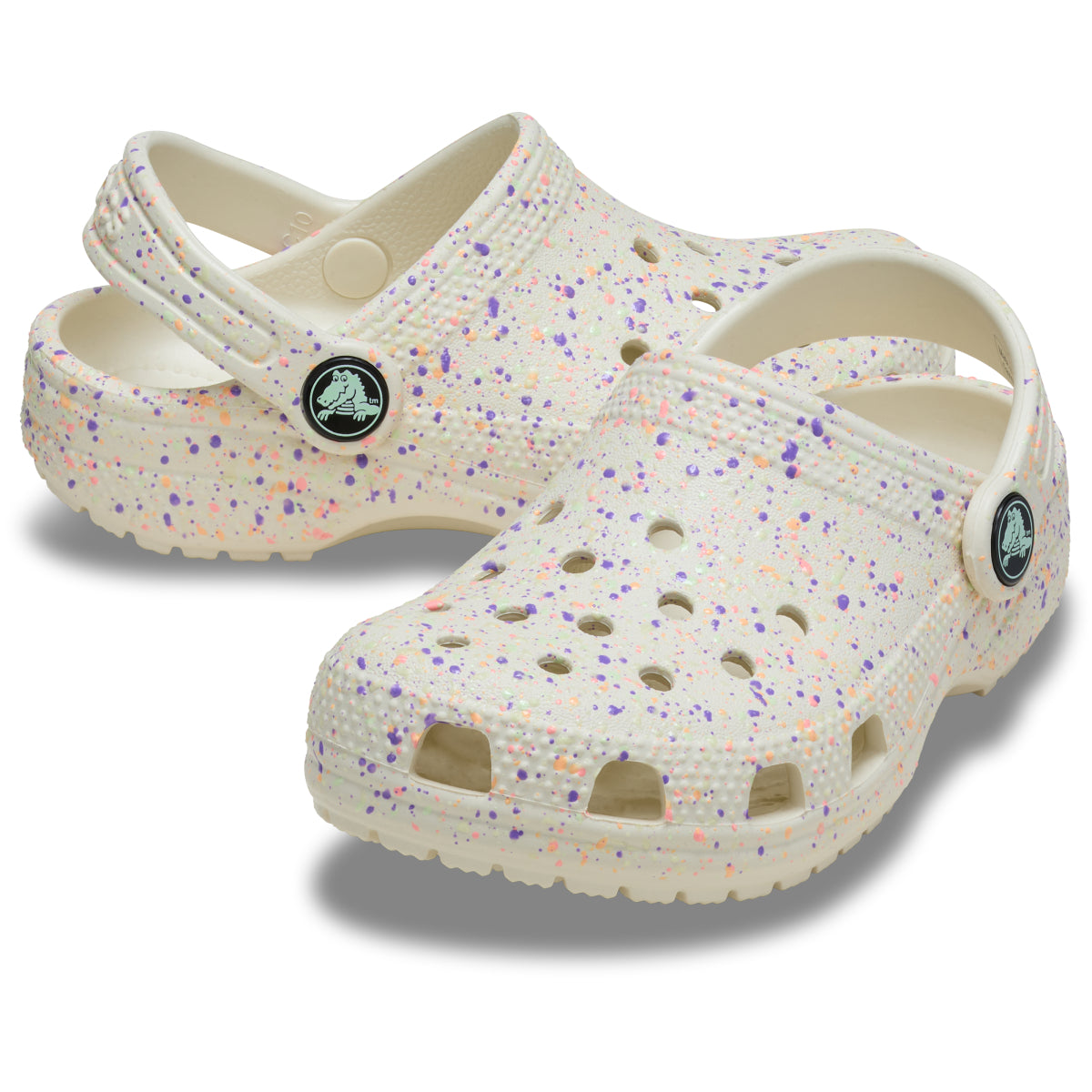 Classic Glow Paint SplatterCgT - Summit White/Multi