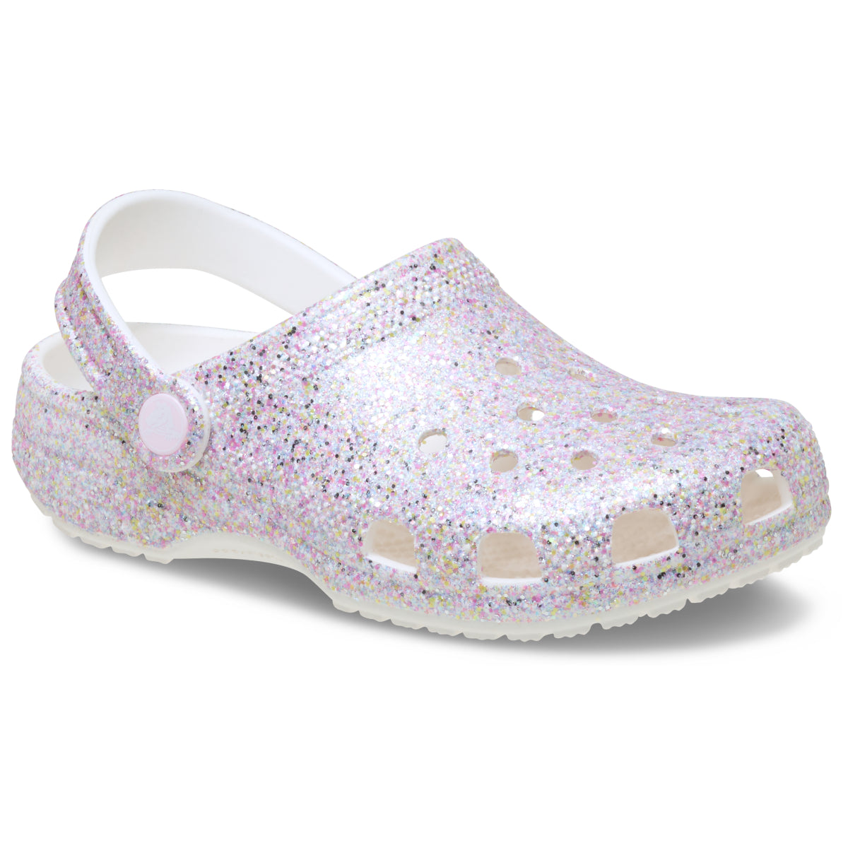 Classic Fantasy Glitter Clog K - Beyaz