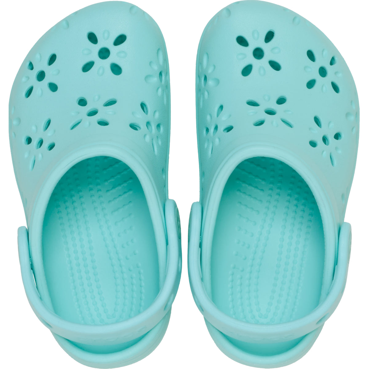 Classic Floral Cut Out Clog T - Akuamarin