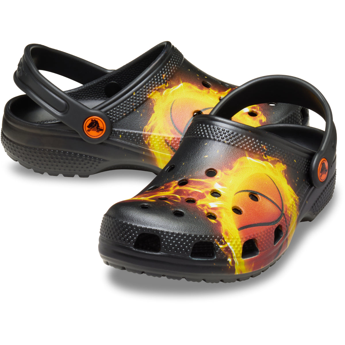 Classic Flaming Bball Clog K - Siyah